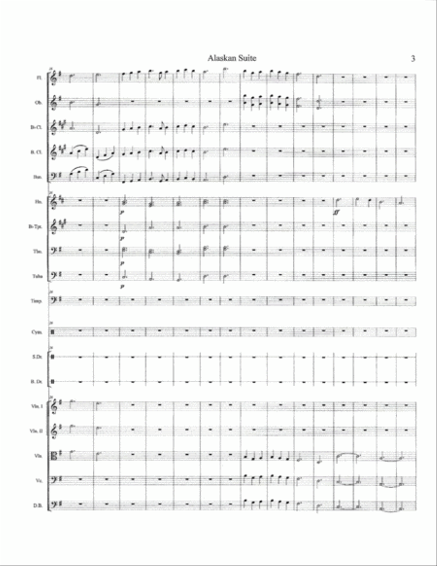 Alaskan Suite-Full Orchestra Set Full Orchestra scores gallery preview page 4