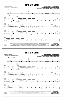 It's My Life (arr. Conaway & Holt) - Aux Percussion