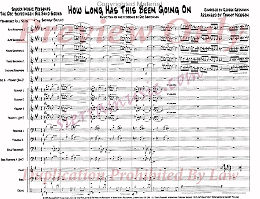 How Long Has This Been Going On Jazz Ensemble scores gallery preview page 2