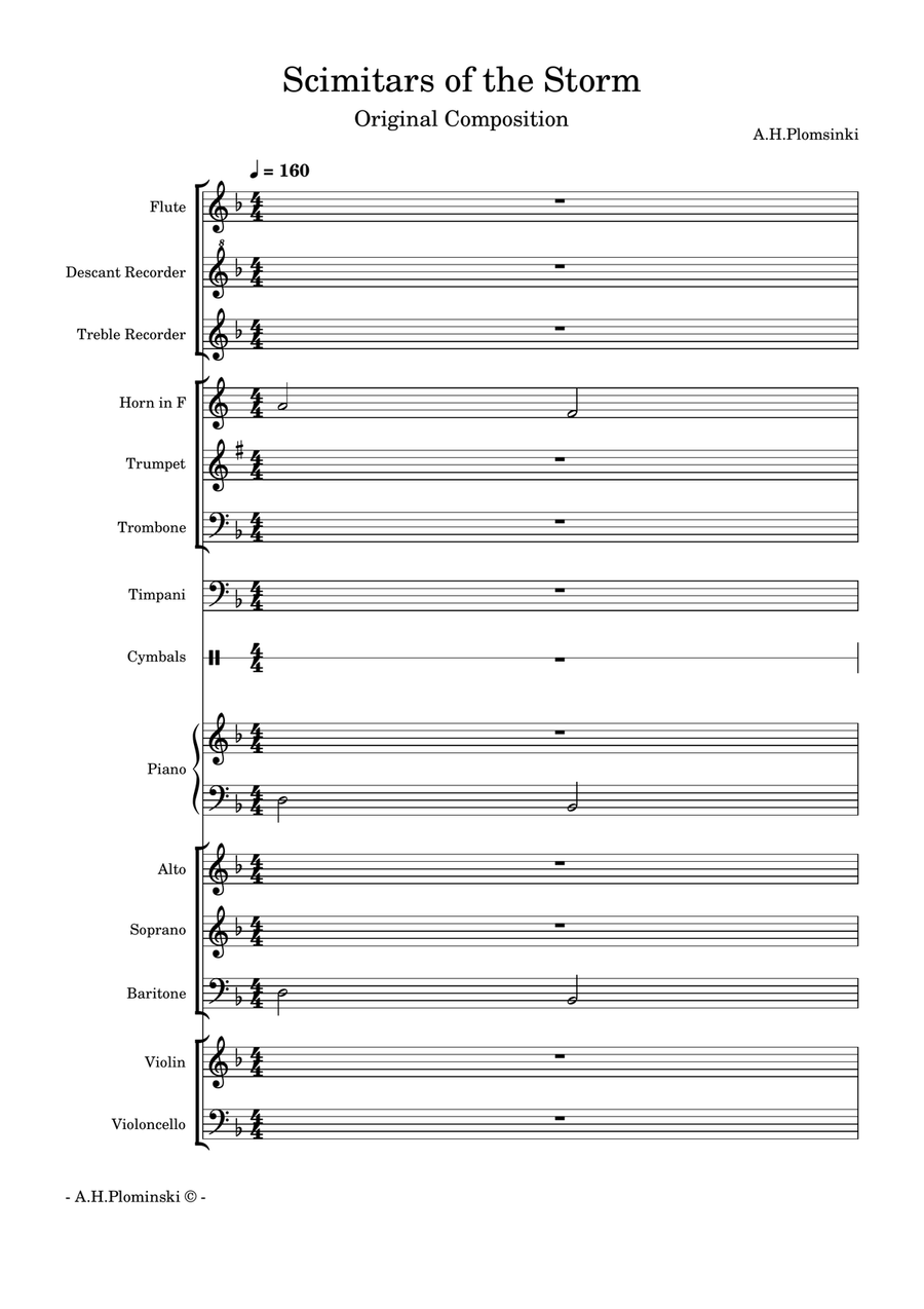 Scimitars of the Storm Chamber Music scores gallery preview page 1