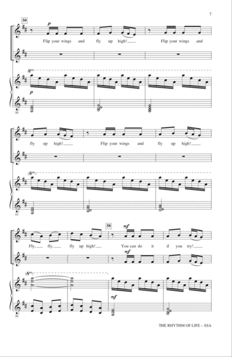 The Rhythm Of Life (from Sweet Charity) (arr. John Leavitt) SSA scores gallery preview page 6