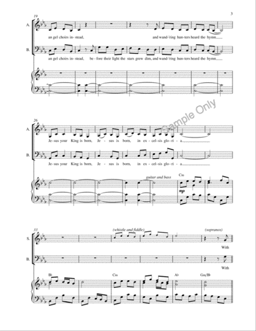 Huron Carol Choir scores gallery preview page 3