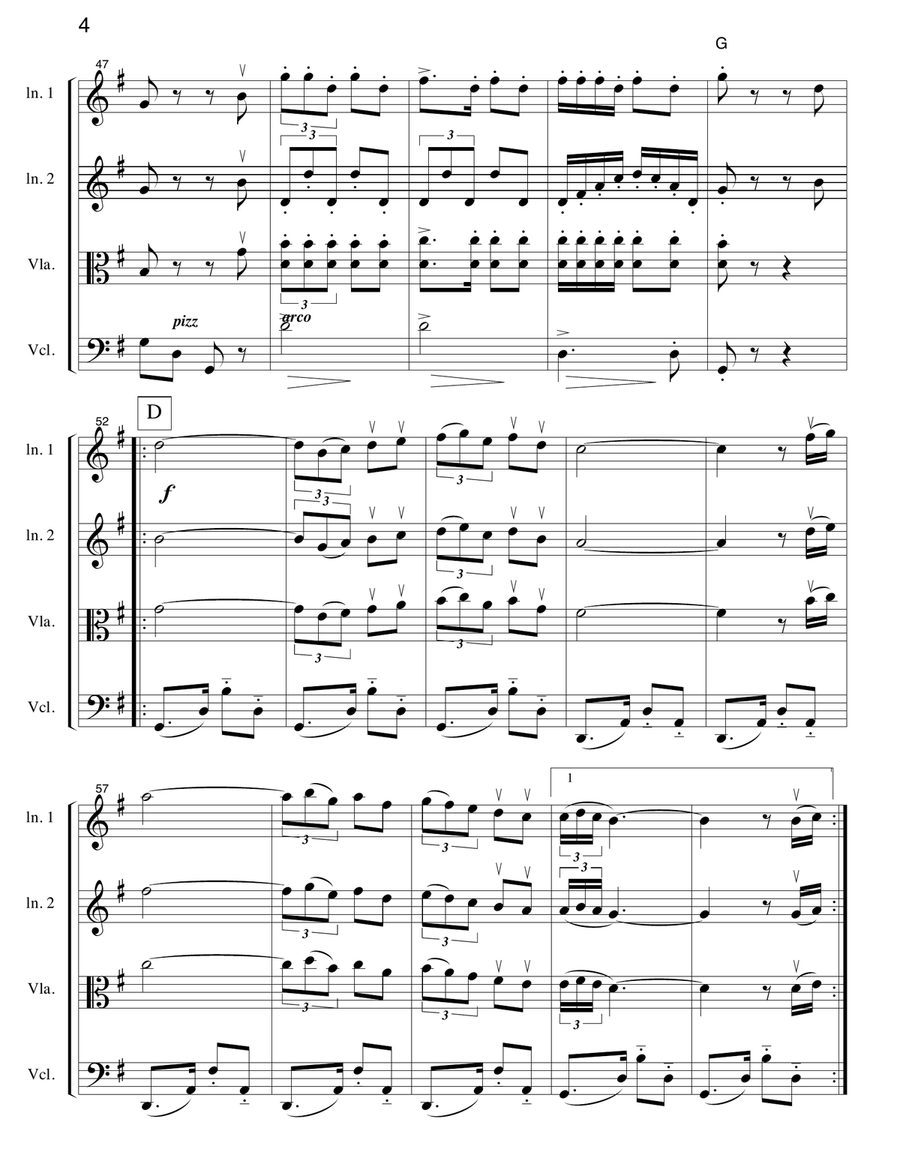 La Paloma String Quartet scores gallery preview page 5