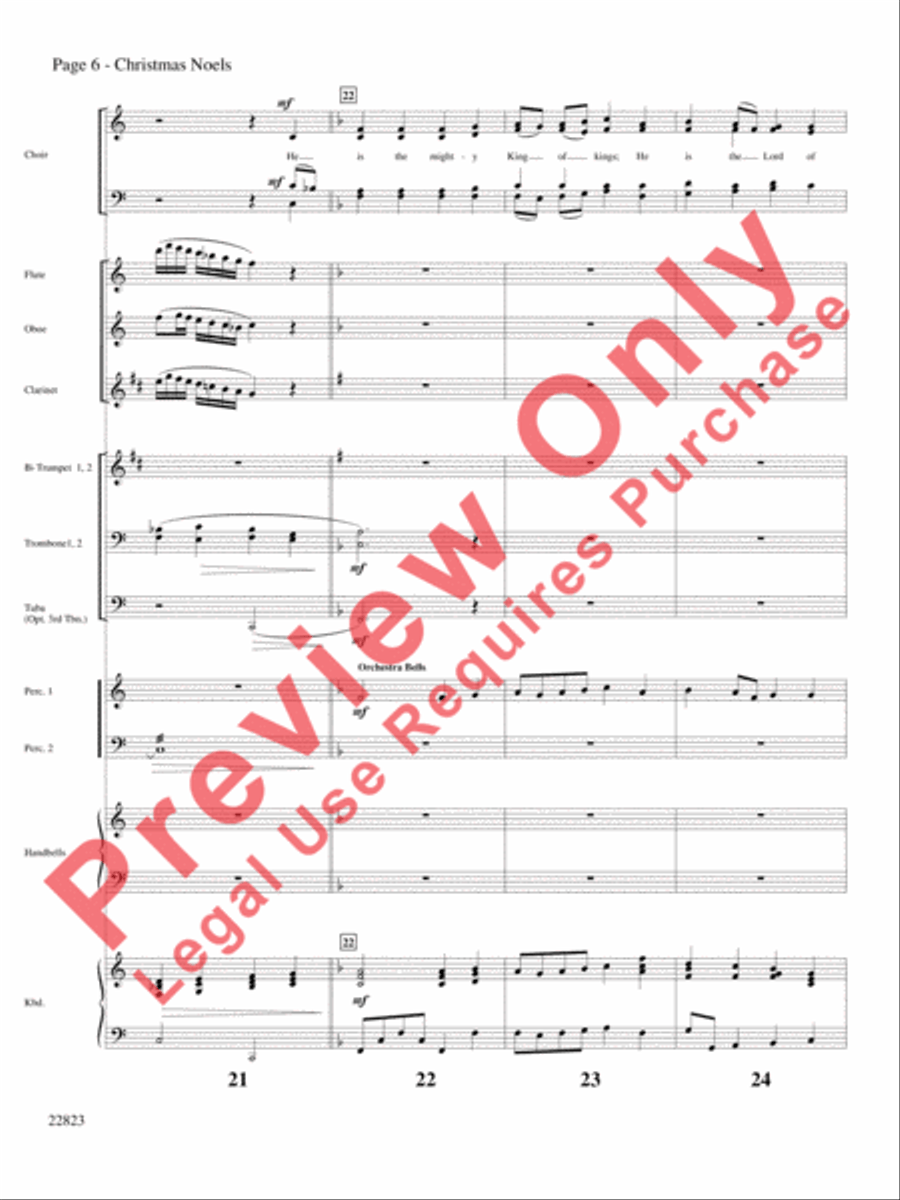 Christmas Noels Choir scores gallery preview page 7