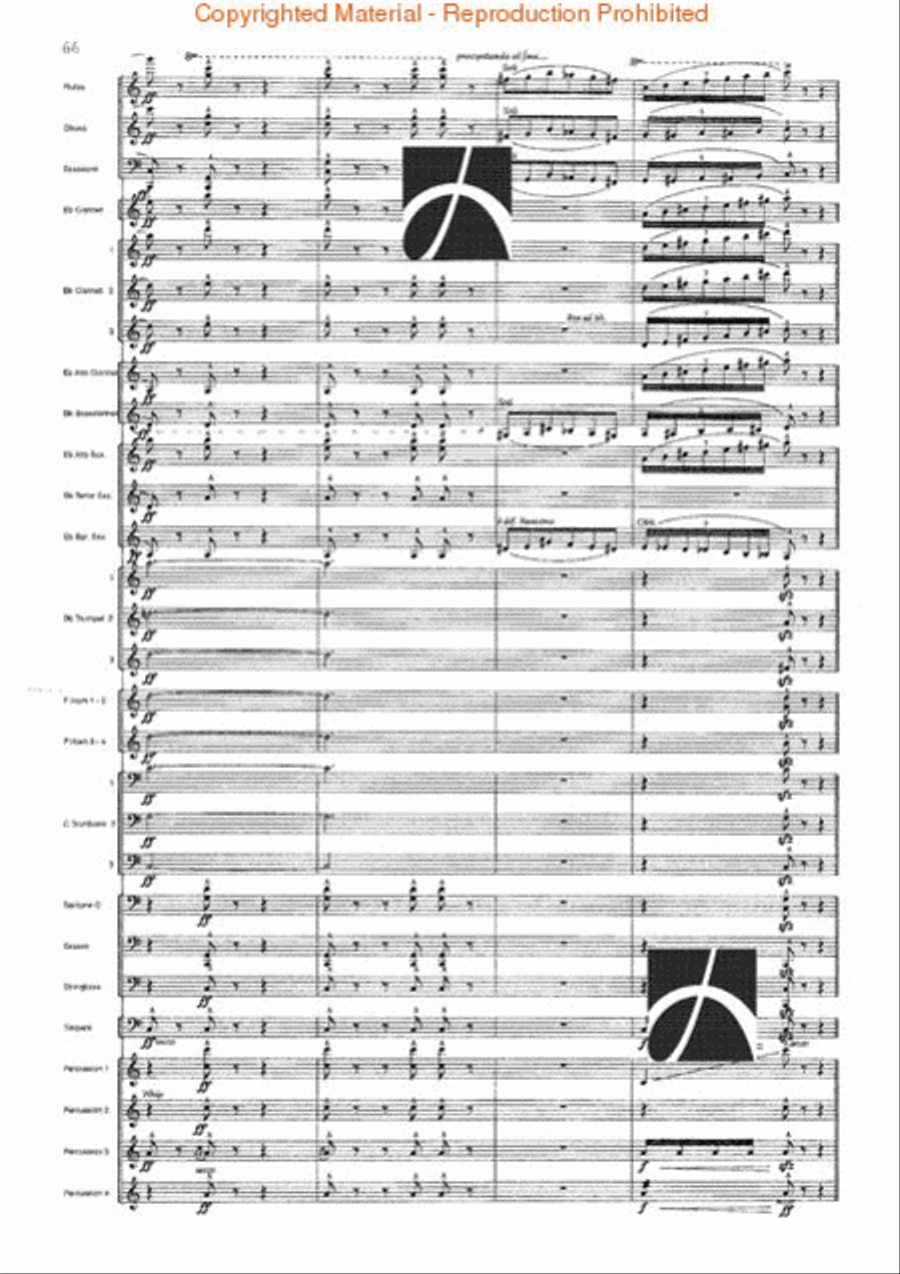 Spartacus Concert Band scores gallery preview page 67