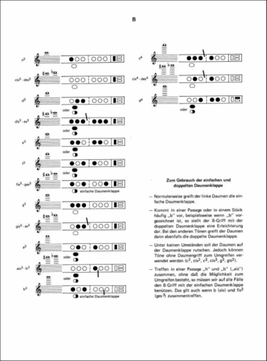 Lern Querflöte Spielen 1- Grifftabelle Flute Solo scores gallery preview page 2