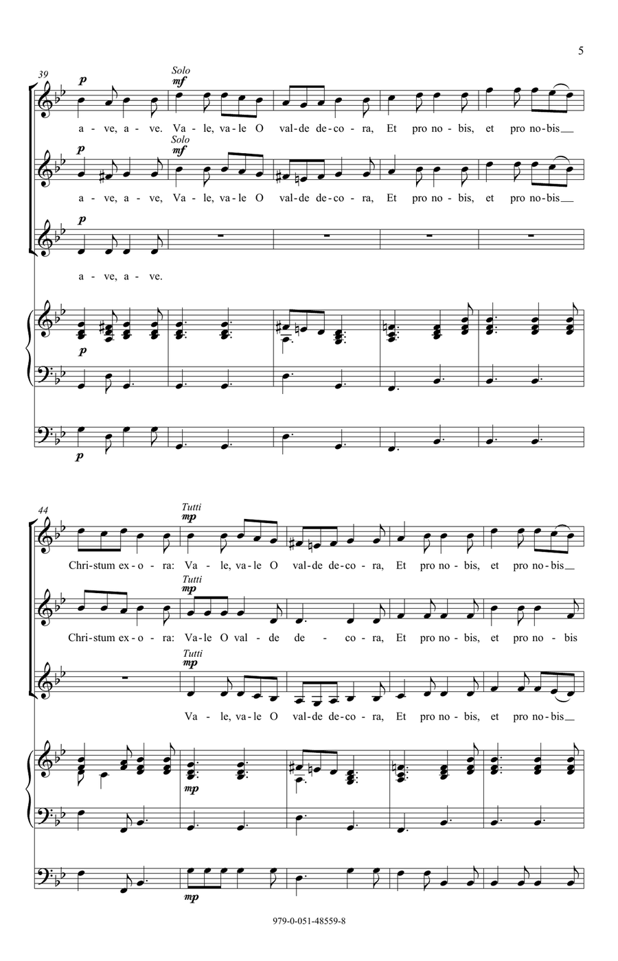 Ave Regina Caelorum (arr. Meredith Y. Bowen) SSA scores gallery preview page 5