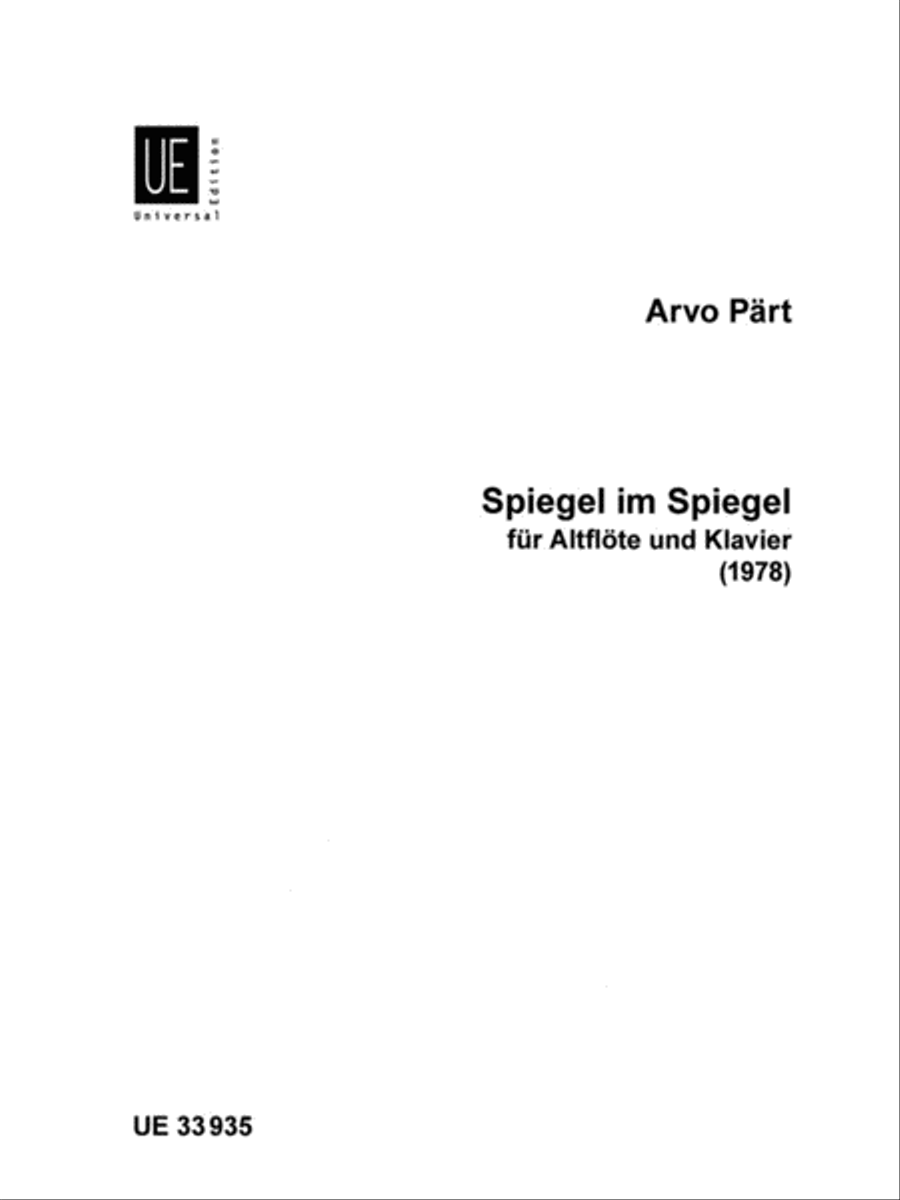 Spiegel im Spiegel Chamber Music scores gallery preview page 1