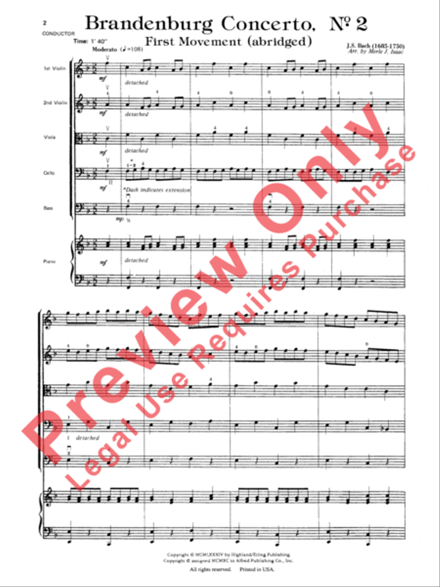 Brandenburg Concerto No. 2