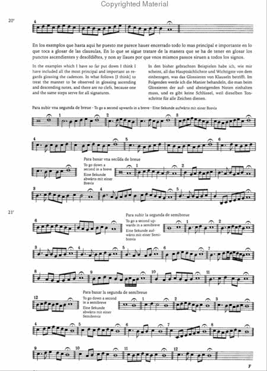 Trattado de Glosas School and Community scores gallery preview page 3
