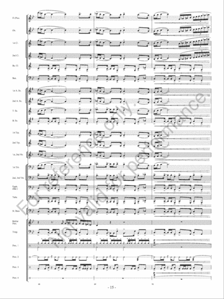 The Ocean Of Fire The Ocean Of Fire Concert Band scores gallery preview page 16