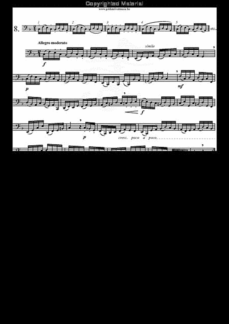 34 Studies for Tuba Volume 1 Tuba scores gallery preview page 9