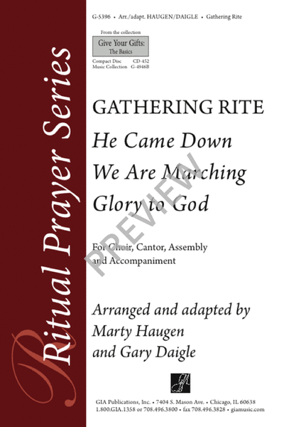 He Came Down / We Are Marching / Glory to God image number null