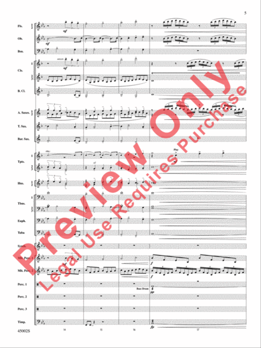 Winds of Change Concert Band scores gallery preview page 6
