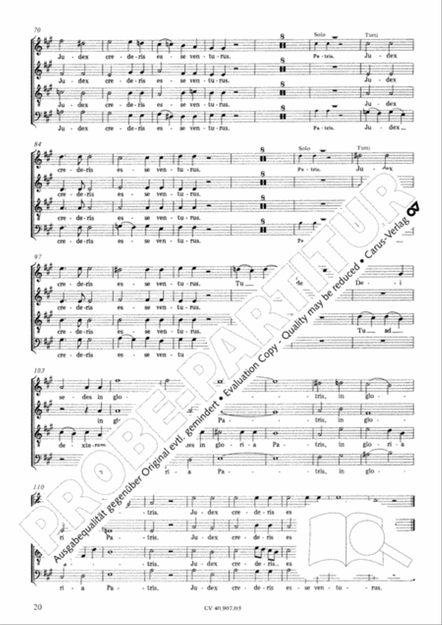 Te Deum 4-Part scores gallery preview page 21