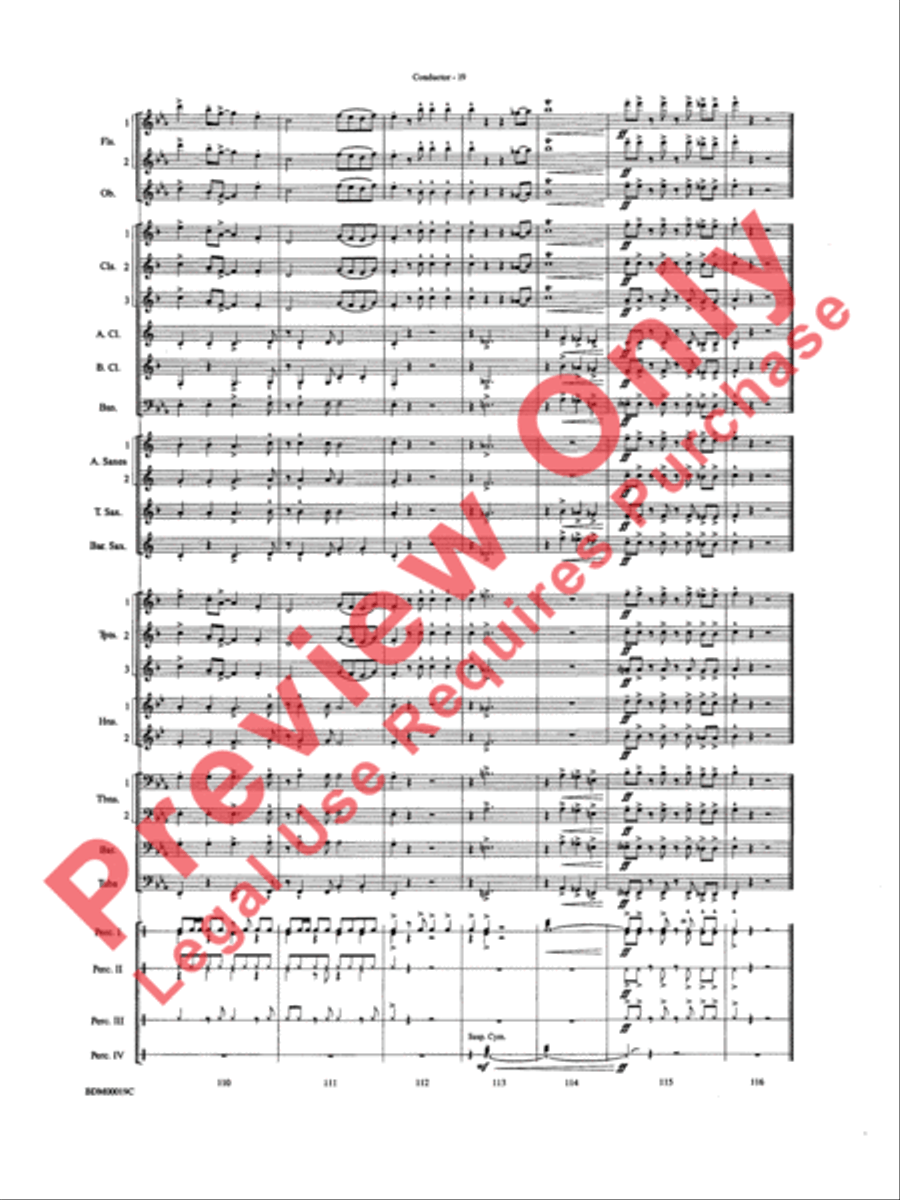 Carnaval de Brasil Concert Band scores gallery preview page 21