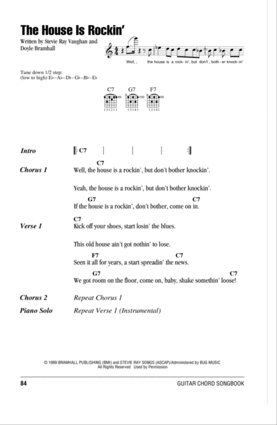 The House Is Rockin' Acoustic Guitar scores gallery preview page 1