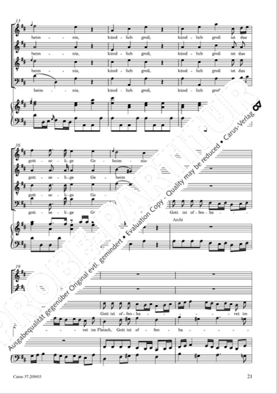 For us a child is born (Uns ist ein Kind geboren) STB scores gallery preview page 22