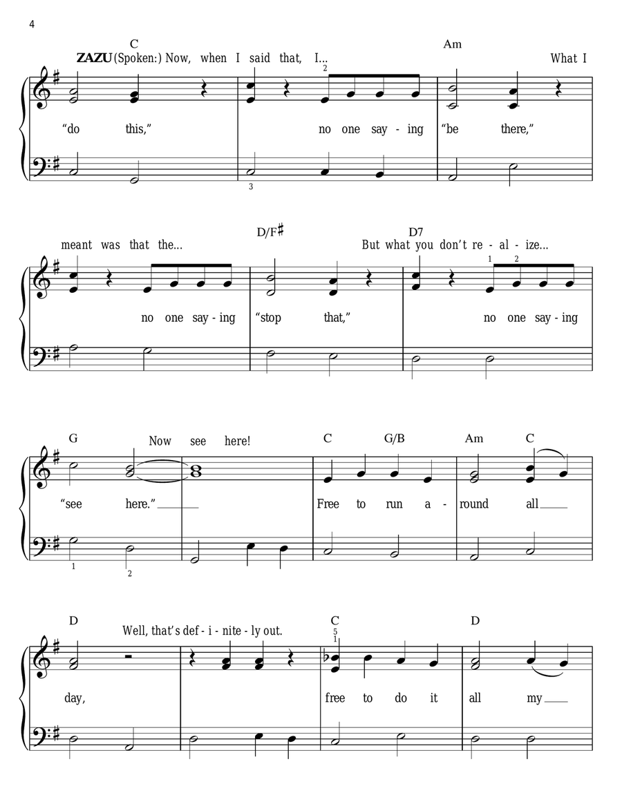 I Just Can't Wait To Be King (from The Lion King) Easy Piano scores gallery preview page 4