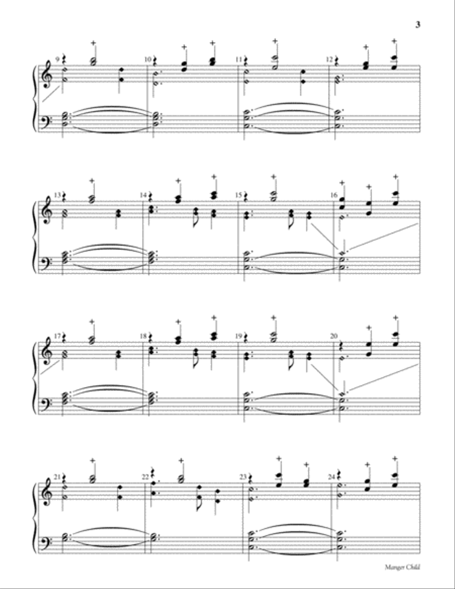 Manger Child Manger Child 3-Octaves scores gallery preview page 3