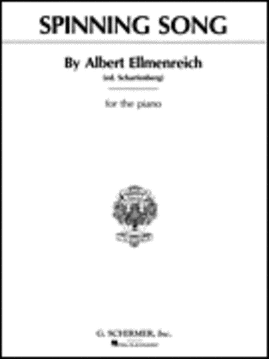 Spinning Song, Op. 14, No. 4 Piano Solo scores gallery preview page 1