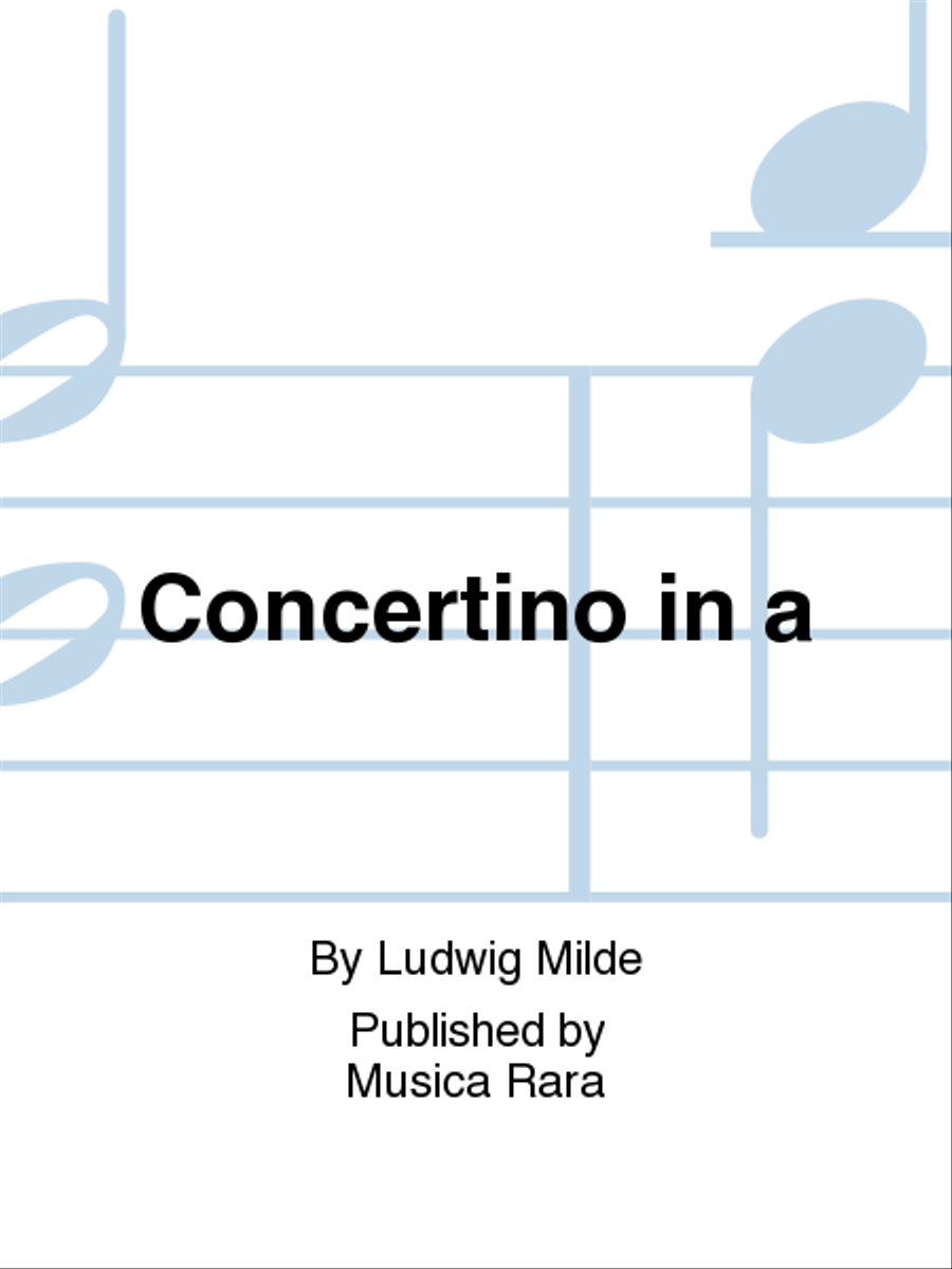 Concertino in A minor Concertino in A minor Piano Trio scores gallery preview page 1