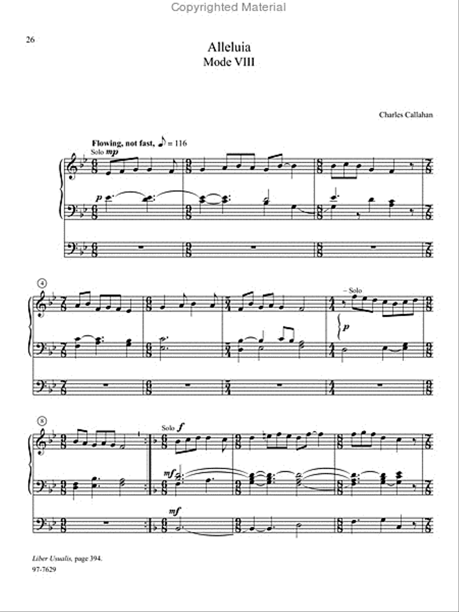 Chant, Vol. III Organ scores gallery preview page 12