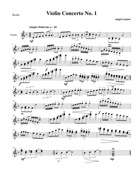 Violin Concerto No. 1 image number null