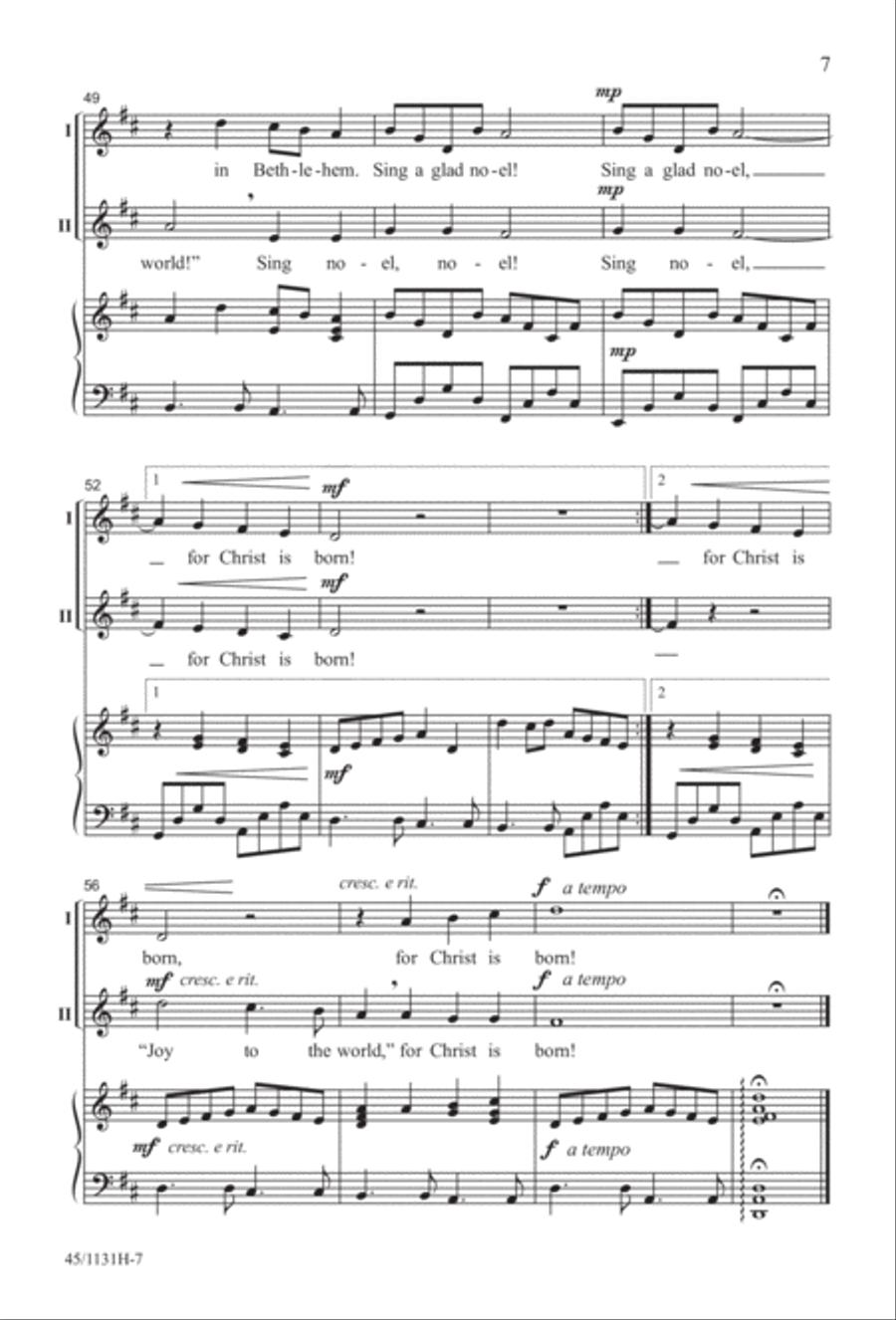 Singable Solutions for Winter Holidays 2-Part scores gallery preview page 7