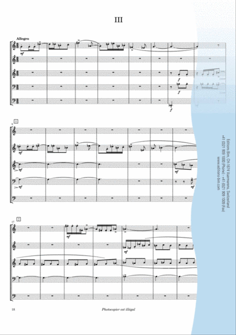 Quinteto para metal Brass Quintet scores gallery preview page 9