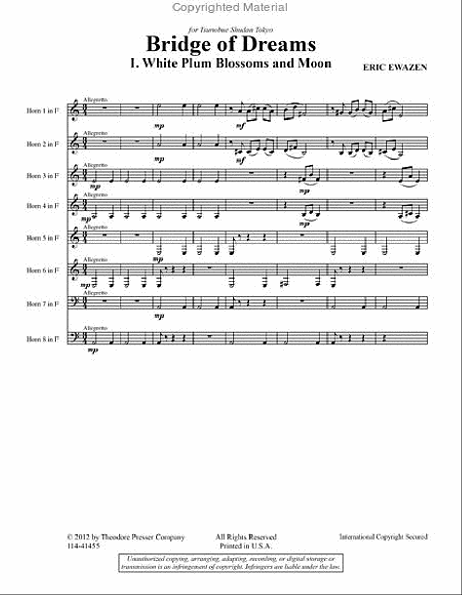 Bridge of Dreams Chamber Music scores gallery preview page 2