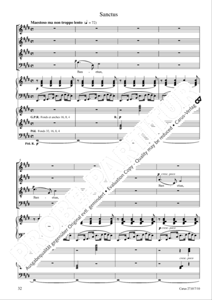 Messe solennelle en ut diese mineur 4-Part scores gallery preview page 33
