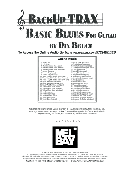 Backup Trax: Basic Blues for Guitar image number null