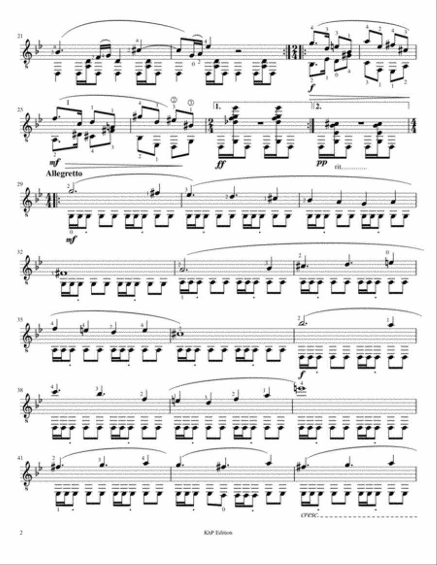 Escape from Egypt Guitar Solo scores gallery preview page 2