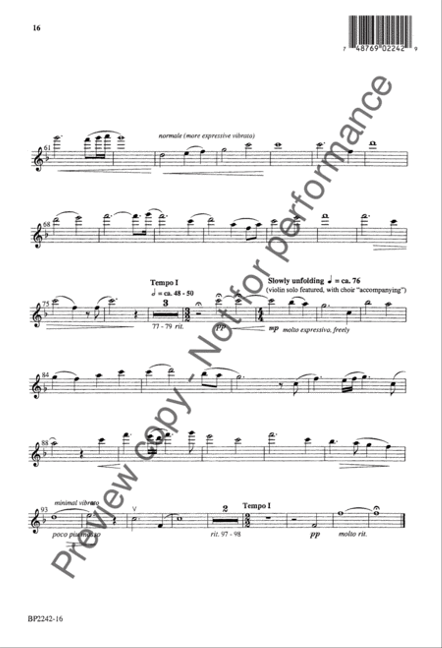 Shalom (SATB) 4-Part scores gallery preview page 17