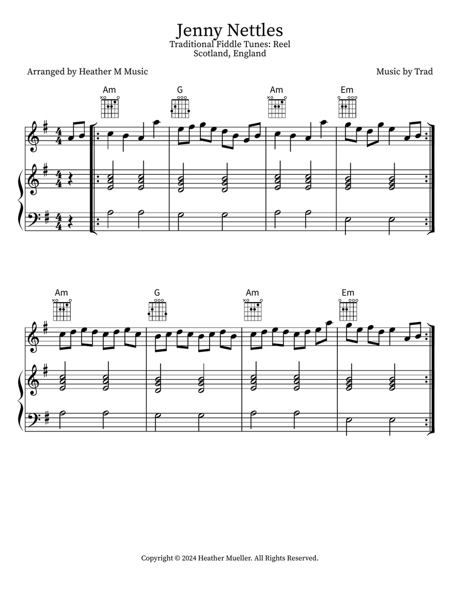 Jenny Nettles Violin Solo scores gallery preview page 1