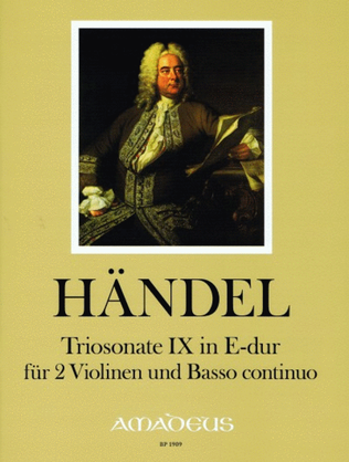 Book cover for Sonata a Tre IX in E Major