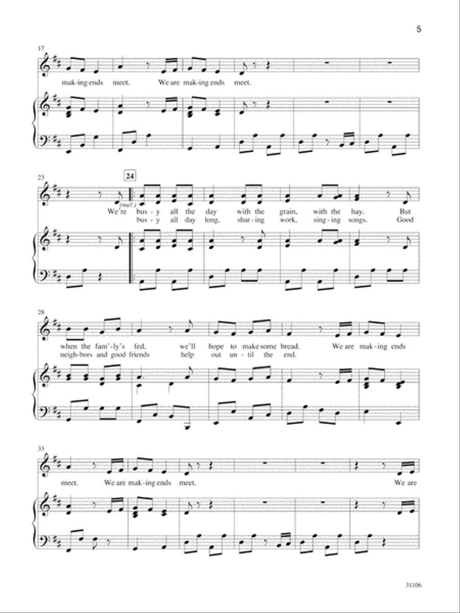 The Drum The Drum Unison Choir scores gallery preview page 4