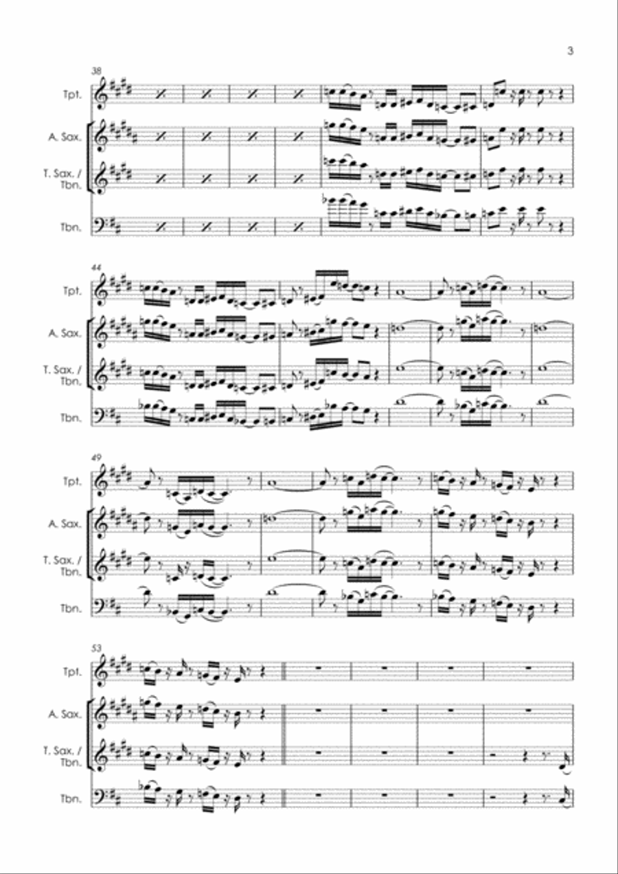 Cut The Cake Tenor Saxophone scores gallery preview page 5