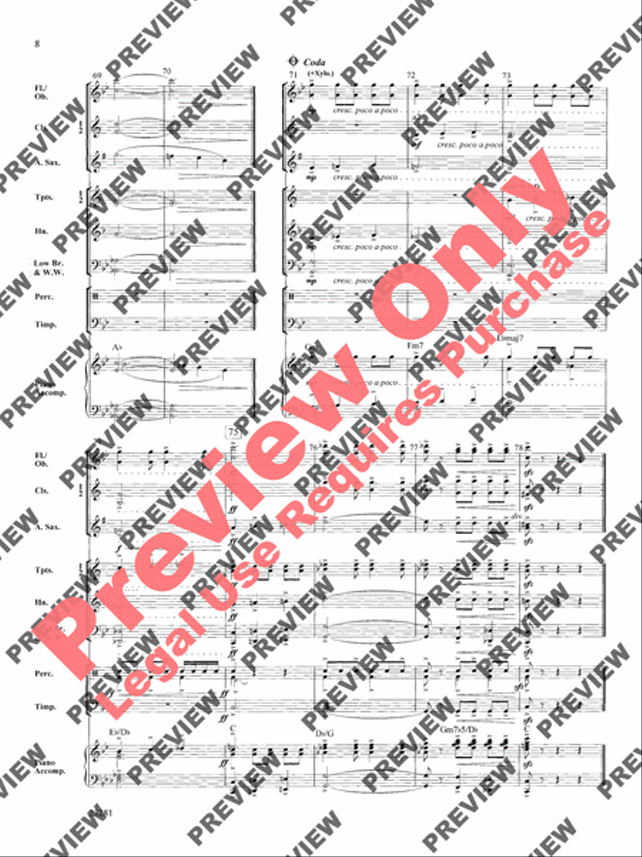 Chant and Ceremony Concert Band scores gallery preview page 9