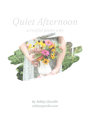Book cover for Quiet Afternoon - Restful Piano Solo
