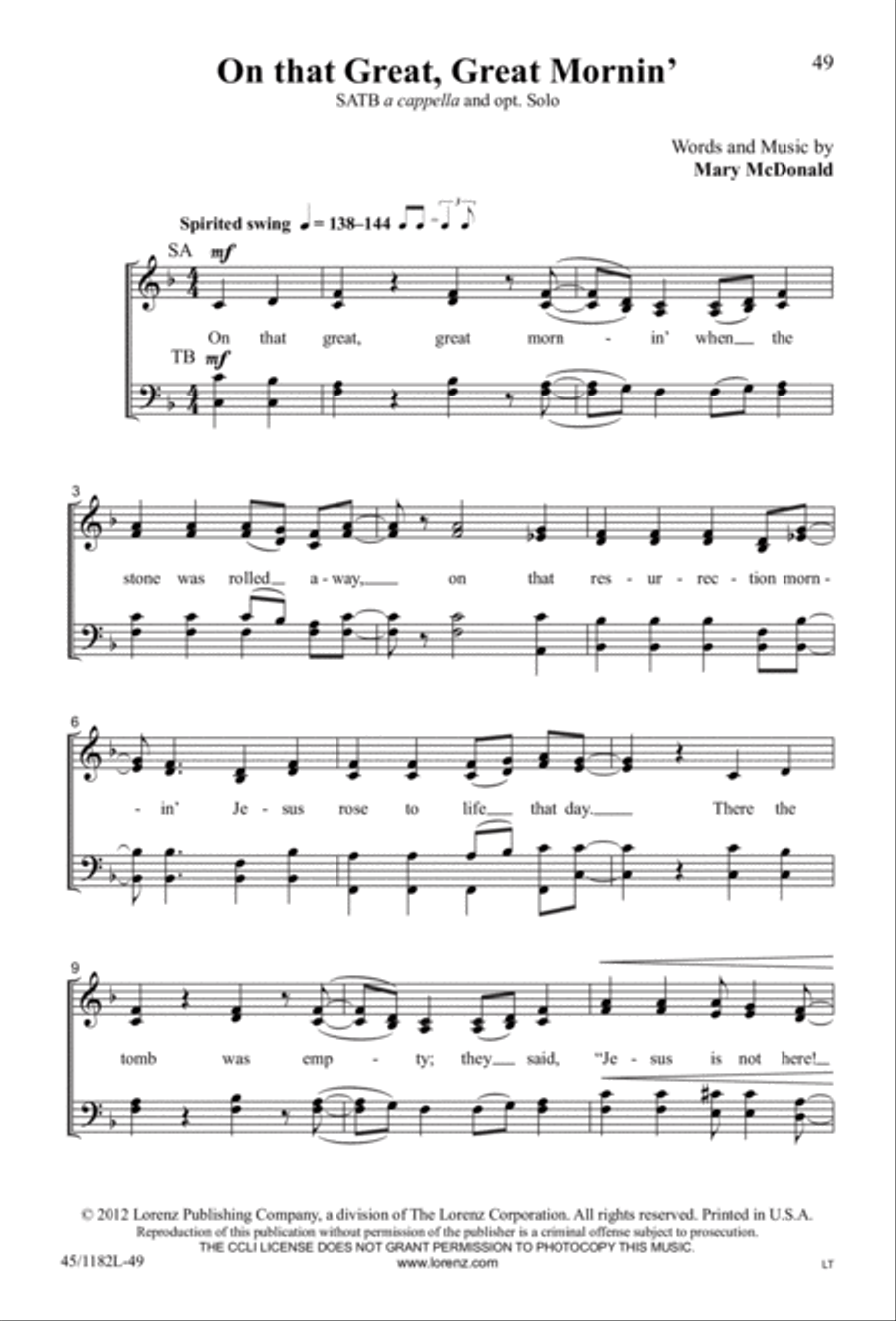 All Around A Cappella All Around A Cappella 4-Part scores gallery preview page 36