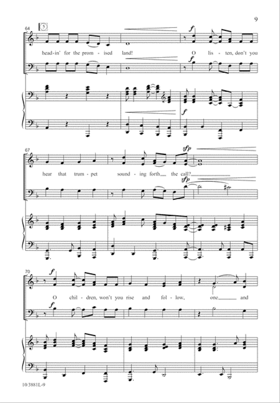 Promised Land 3-Part scores gallery preview page 10