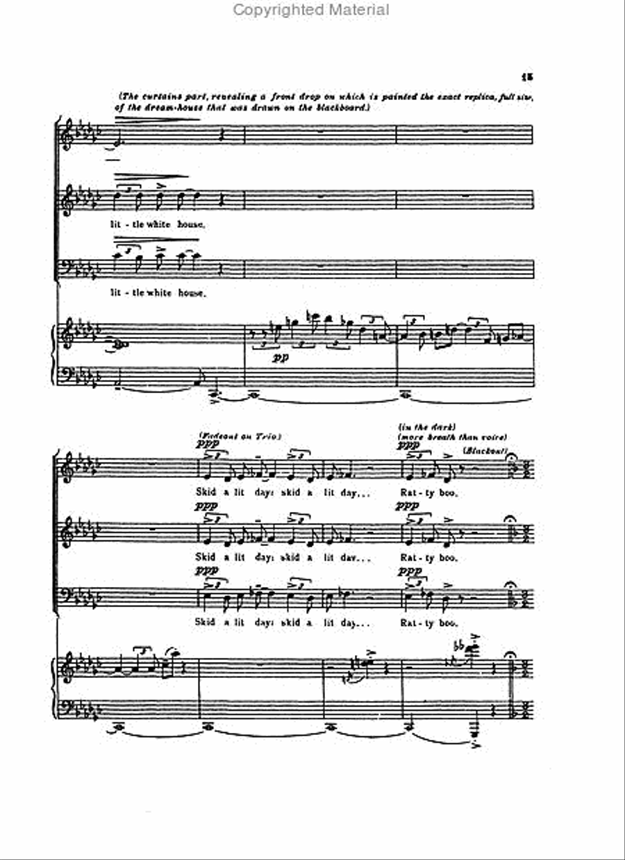 Trouble in Tahiti Choir scores gallery preview page 5
