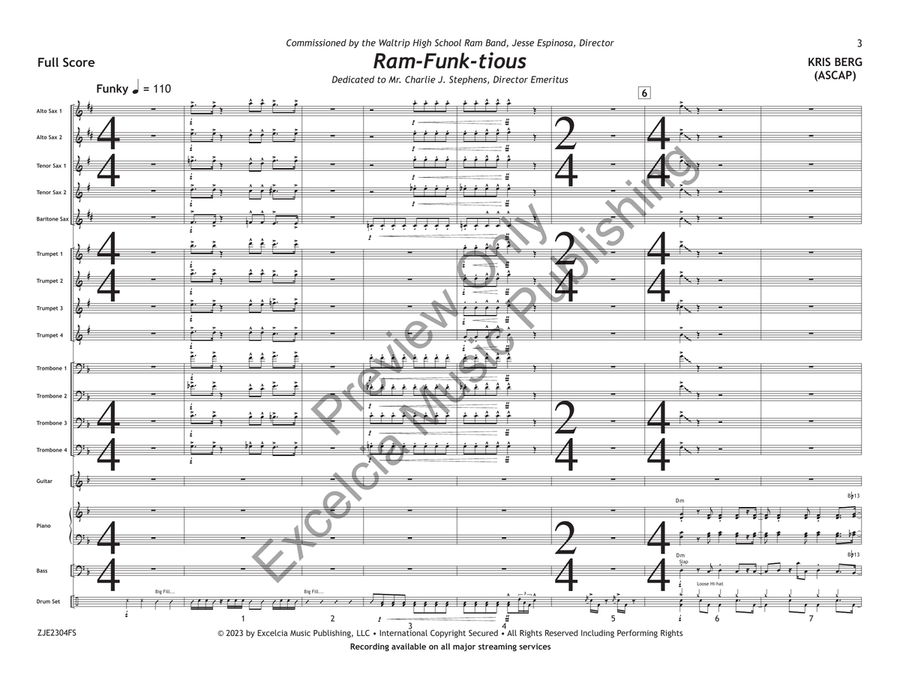 Ram-Funk-tious Ram-Funk-tious Jazz Ensemble scores gallery preview page 4