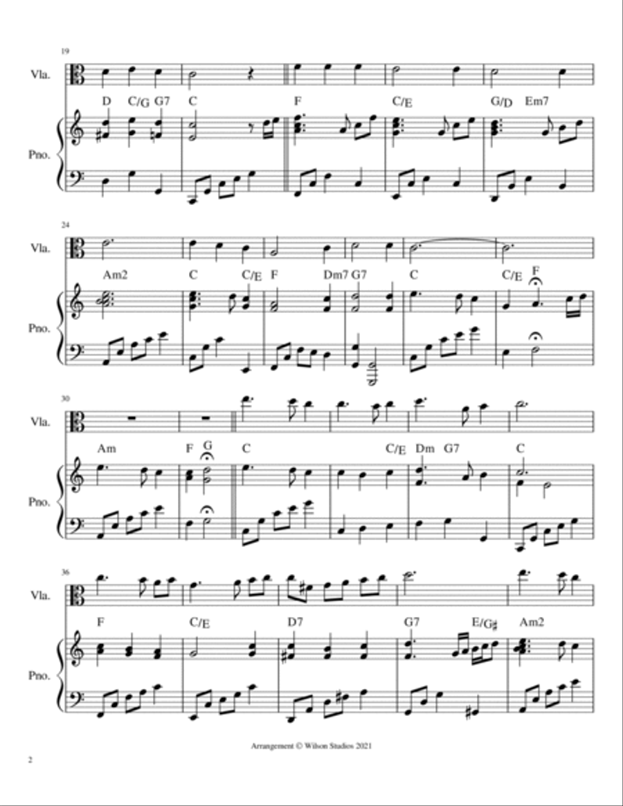 Faith of Our Fathers--viola solo Piano scores gallery preview page 2