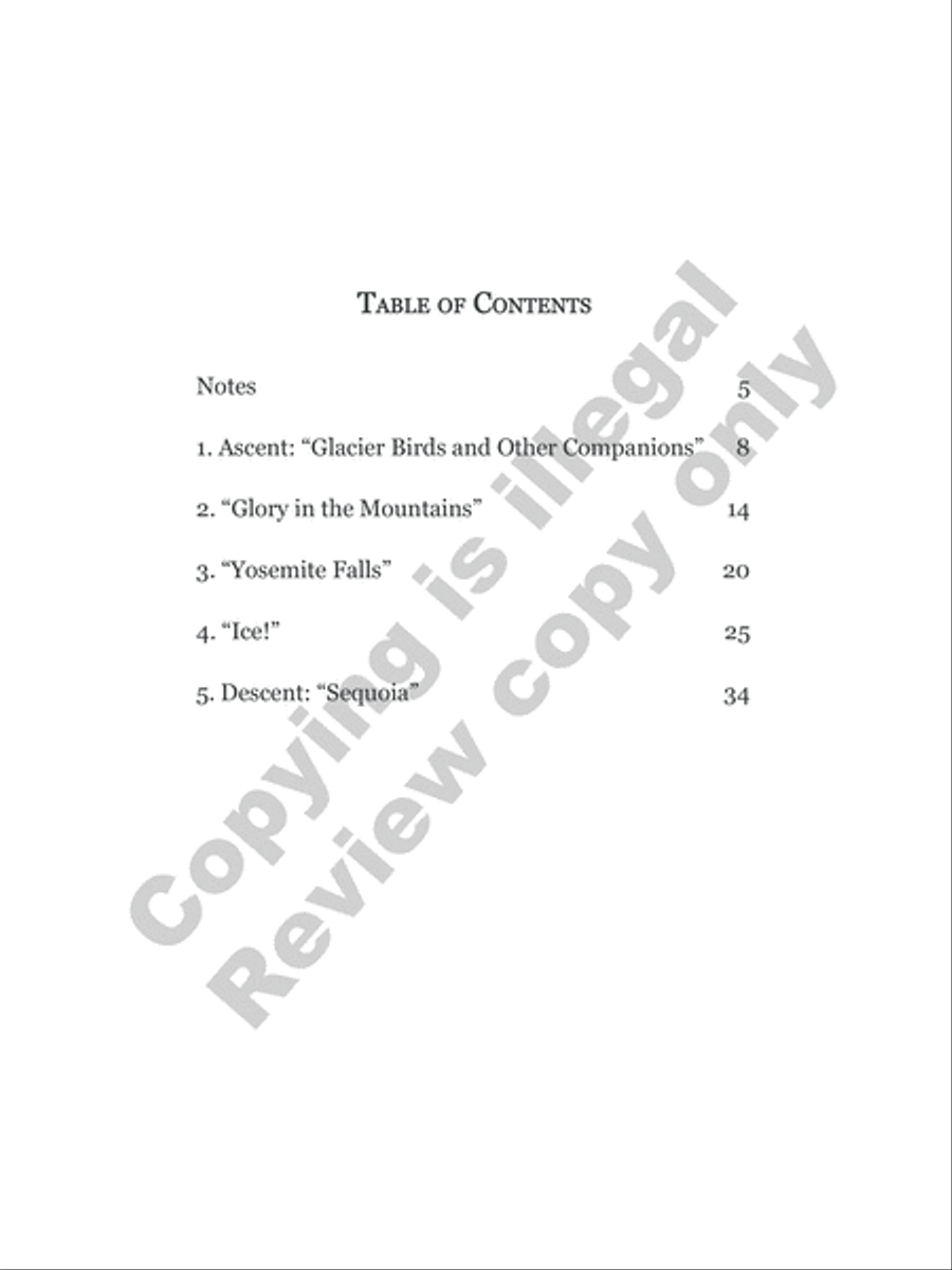 Songs from the High Sierra High Voice scores gallery preview page 3