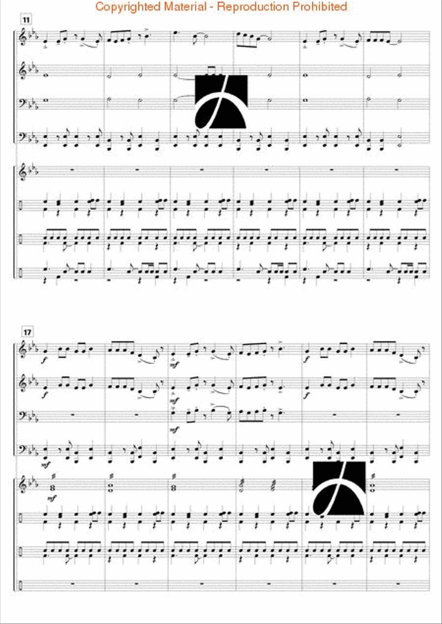 Banana Boat Song Concert Band scores gallery preview page 3