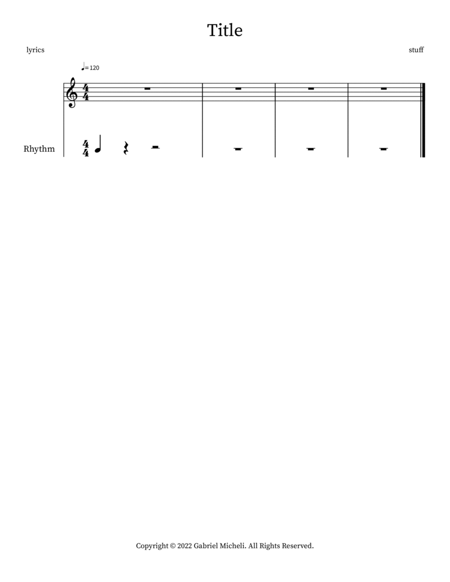 Title Title Percussion scores gallery preview page 1
