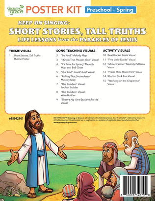 Keep on Singing: Short Stories, Tall Truths Poster Kit - Preschool -Spring